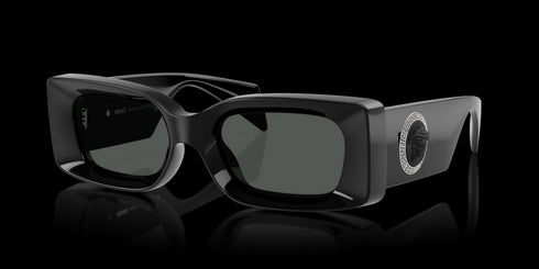 VERSACE 0ve4474u 52 Black W/ Dark Grey Accessories